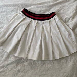 Art Class White Skirt with Red and Black Accents